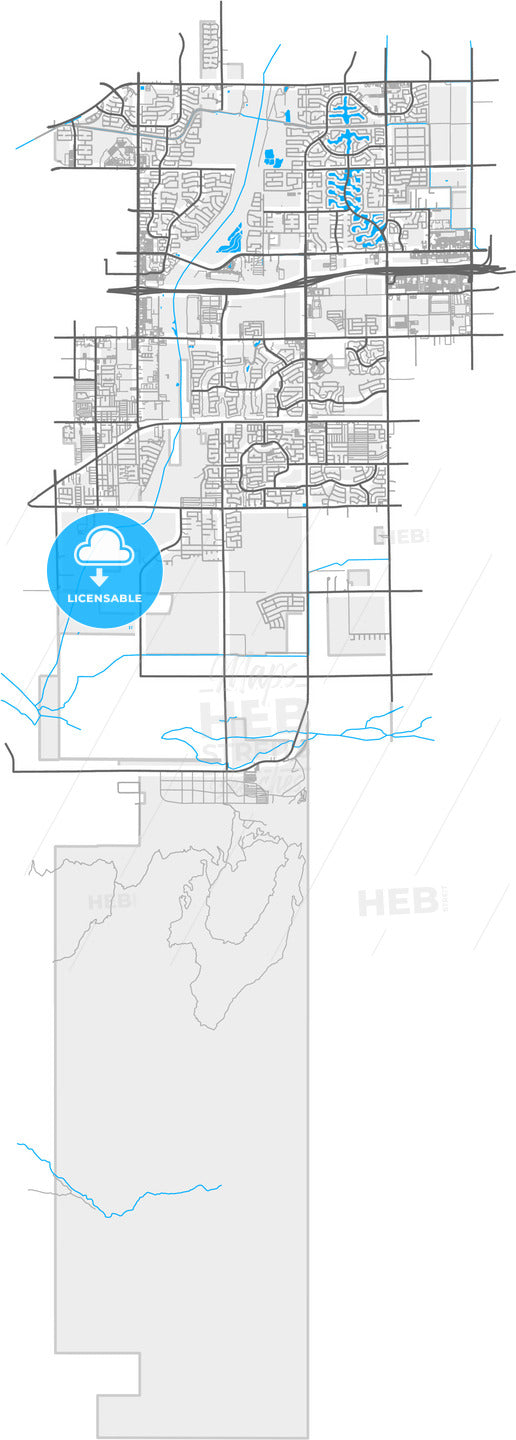 Avondale, Arizona, United States, high quality vector map