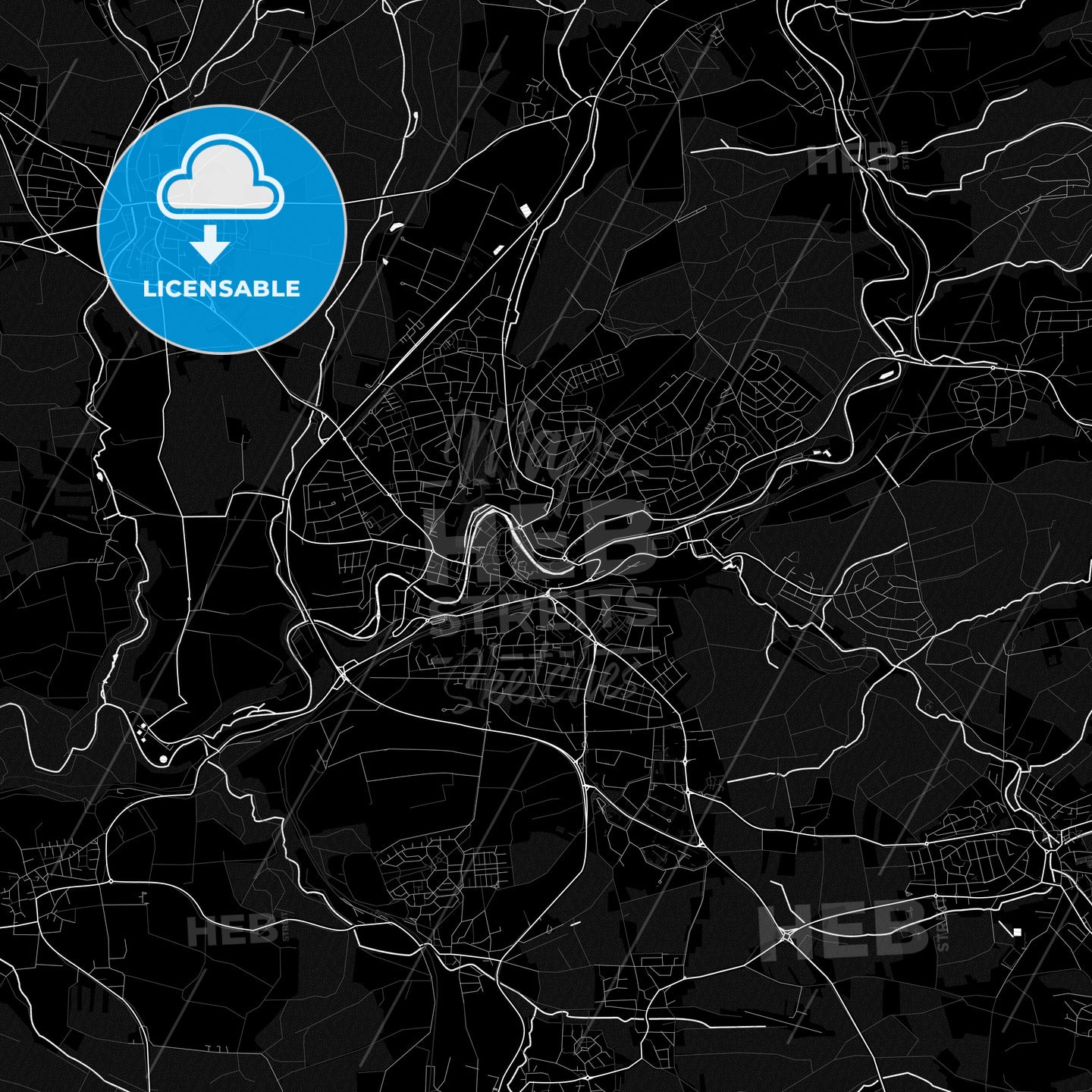 Backnang, Germany PDF map