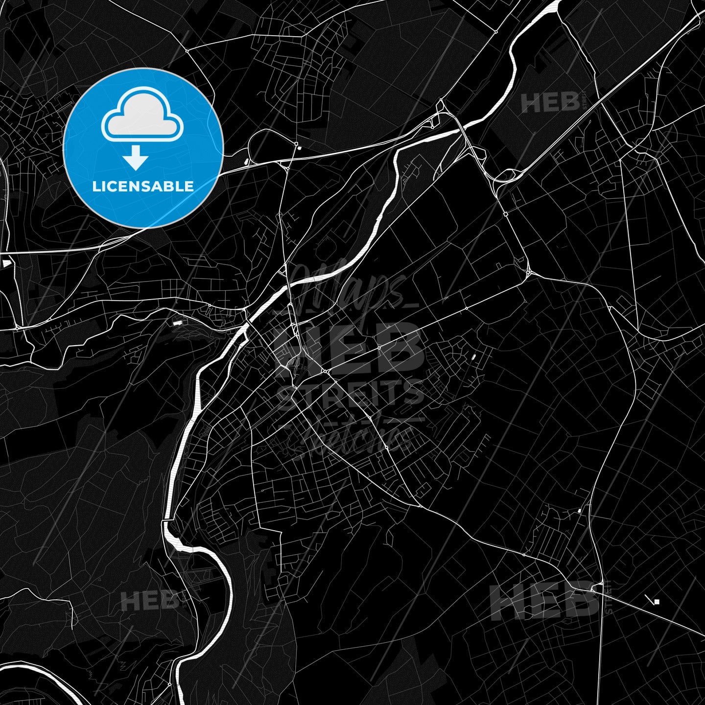 Bad Kreuznach, Germany PDF map