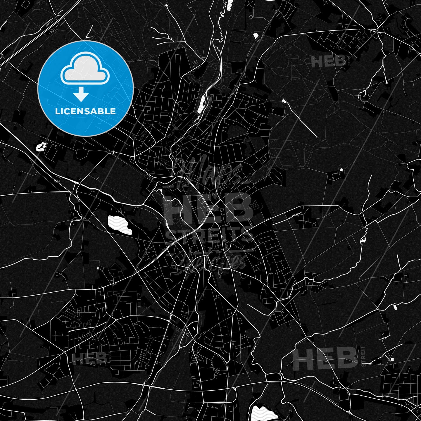 Bad Salzuflen, Germany PDF map