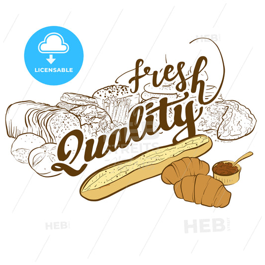 Bakery logo fresh quality – instant download