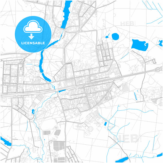 Balashikha, Moscow Oblast, Russia, city map with high quality roads.