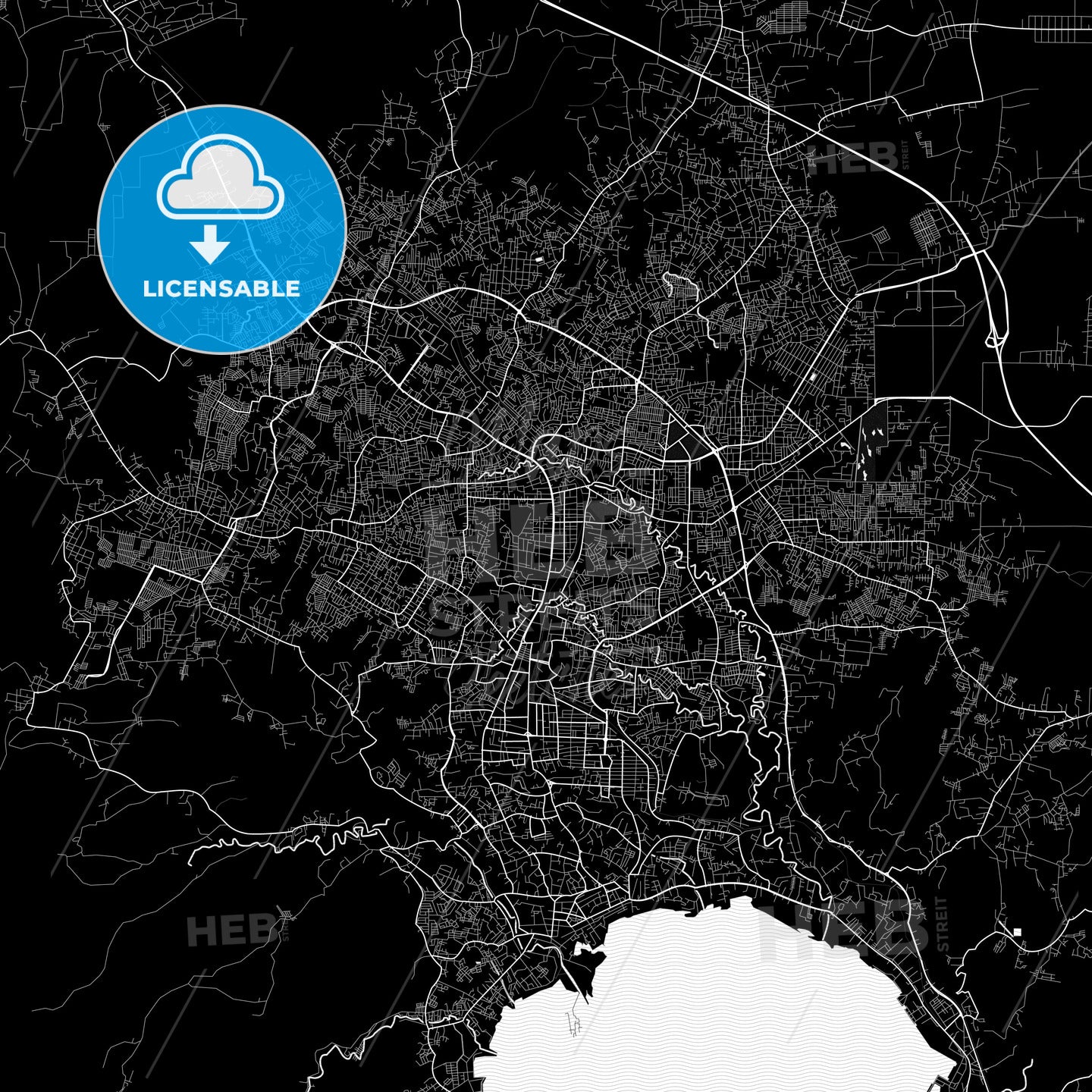 Bandar Lampung, Indonesia PDF map