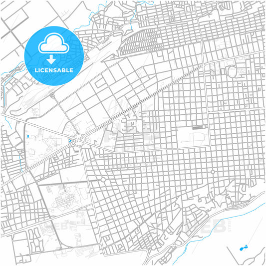 Barquisimeto, Venezuela, city map with high quality roads.