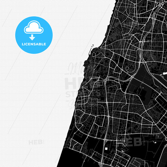 Bat Yam, Israel PDF map