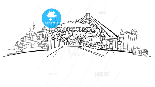 Batam Indonesia Panorama Banner – instant download