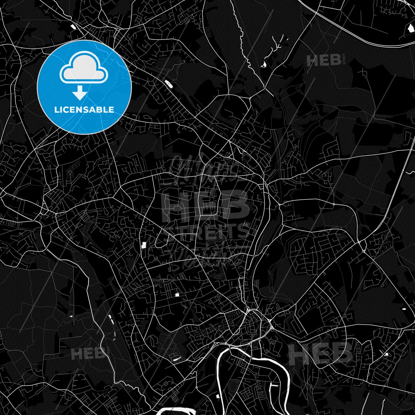 Batley, England PDF map