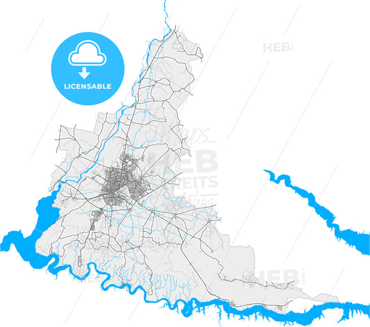 Batman, Batman, Turkey, high quality vector map