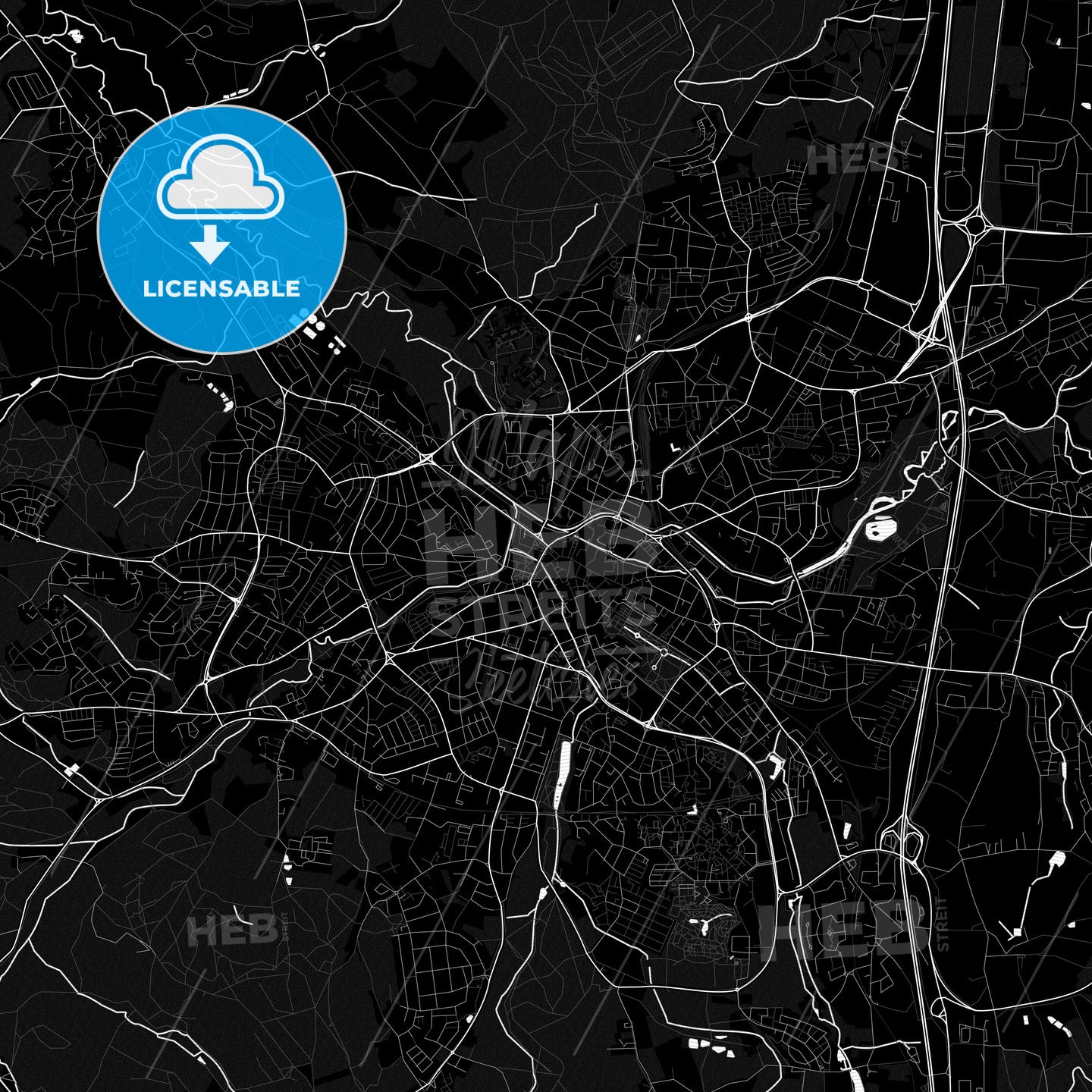 Bayreuth, Germany PDF map