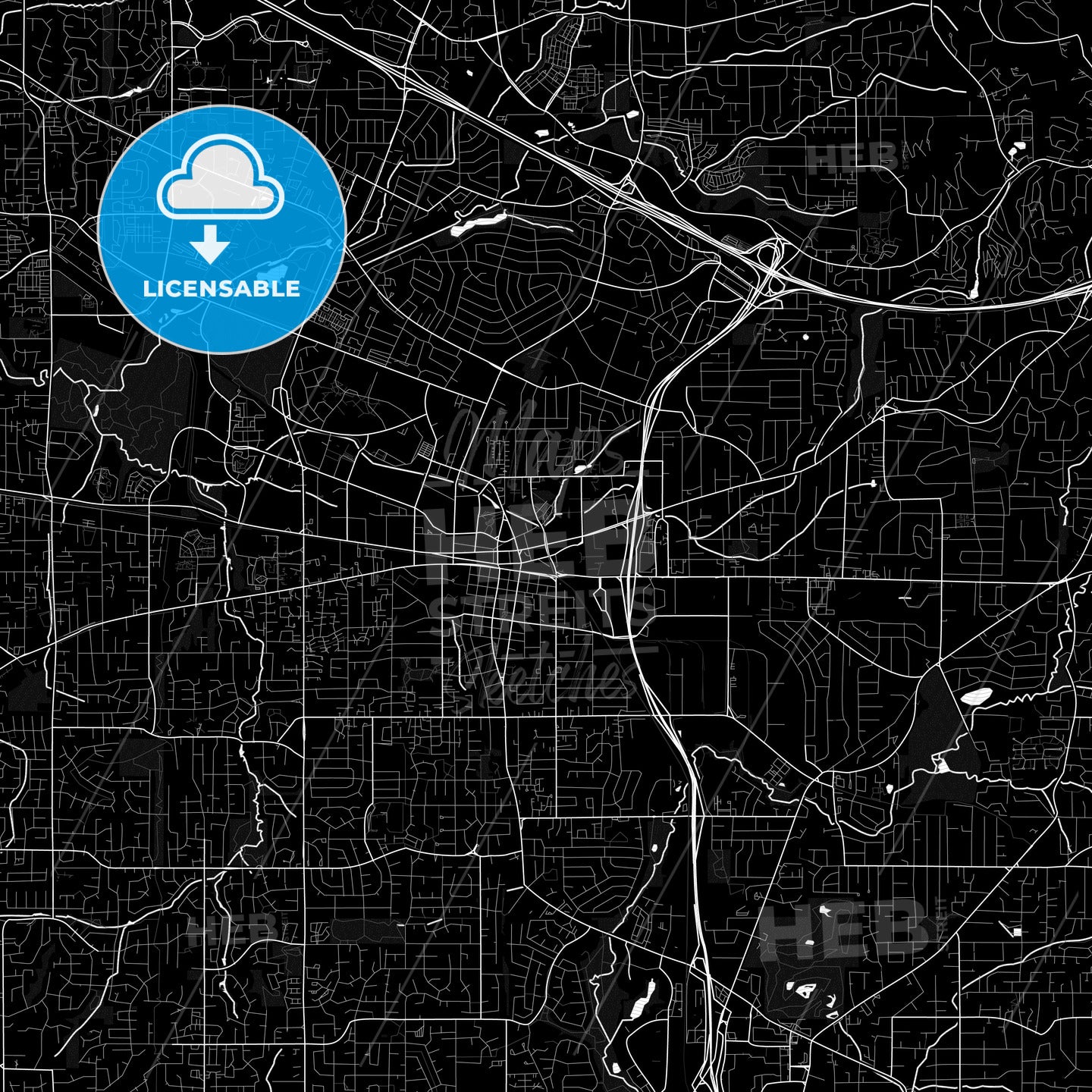 Beaverton, Oregon, United States, PDF map