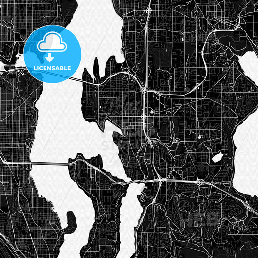 Bellevue, Washington, United States, PDF map