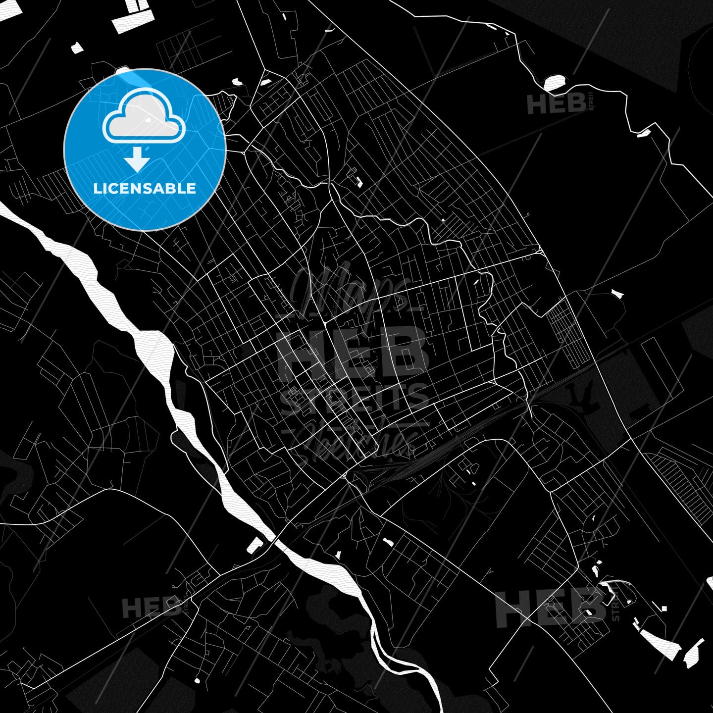 Belorechensk, Russia PDF map