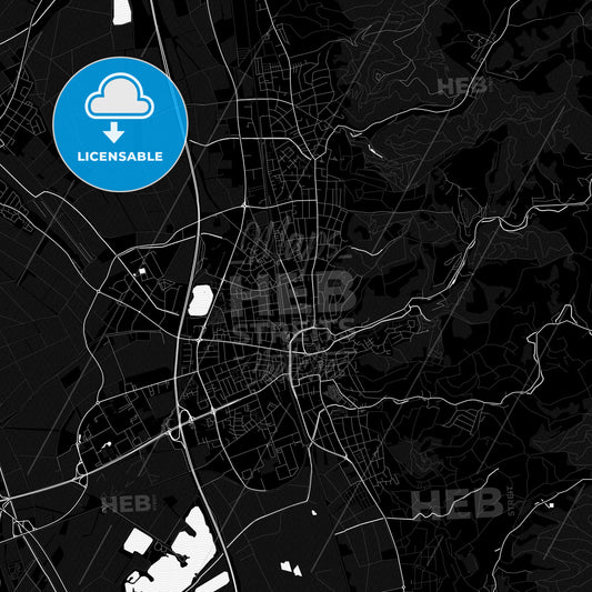 Bensheim, Germany PDF map