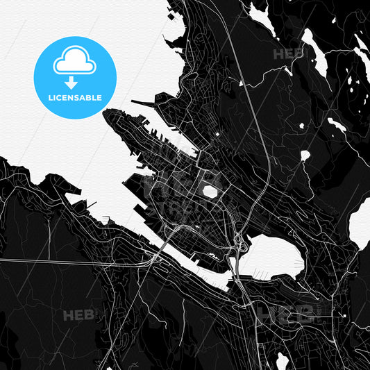 Bergen, Norway PDF map