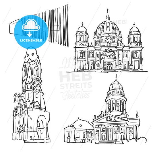 Berlin Germany Famous Buildings – instant download