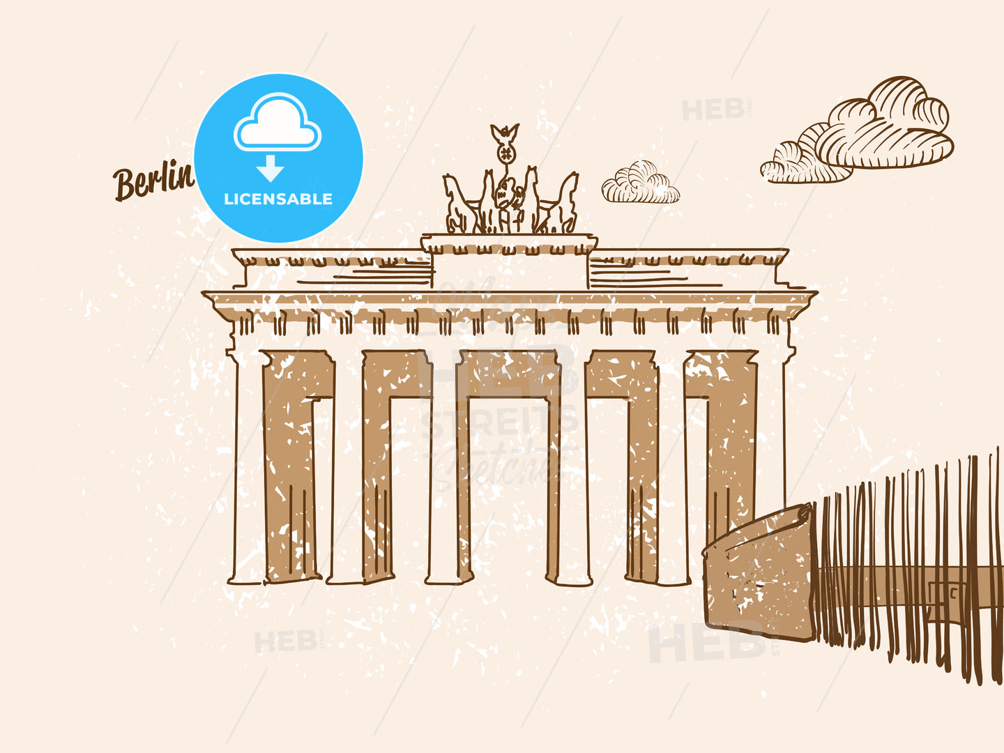 Berlin, Germany, Greeting Card – instant download