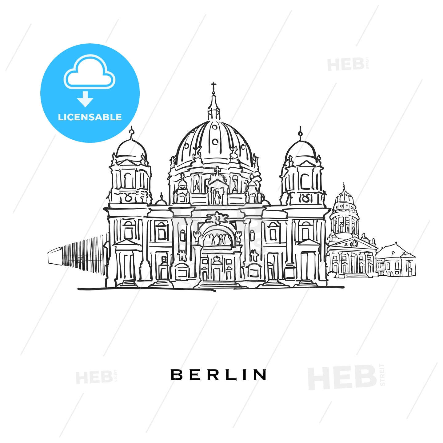 Berlin Germany famous architecture – instant download