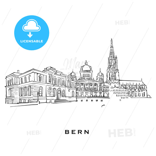 Bern Switzerland famous architecture – instant download