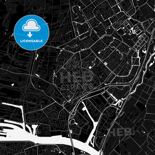 Beverwijk, Netherlands PDF map