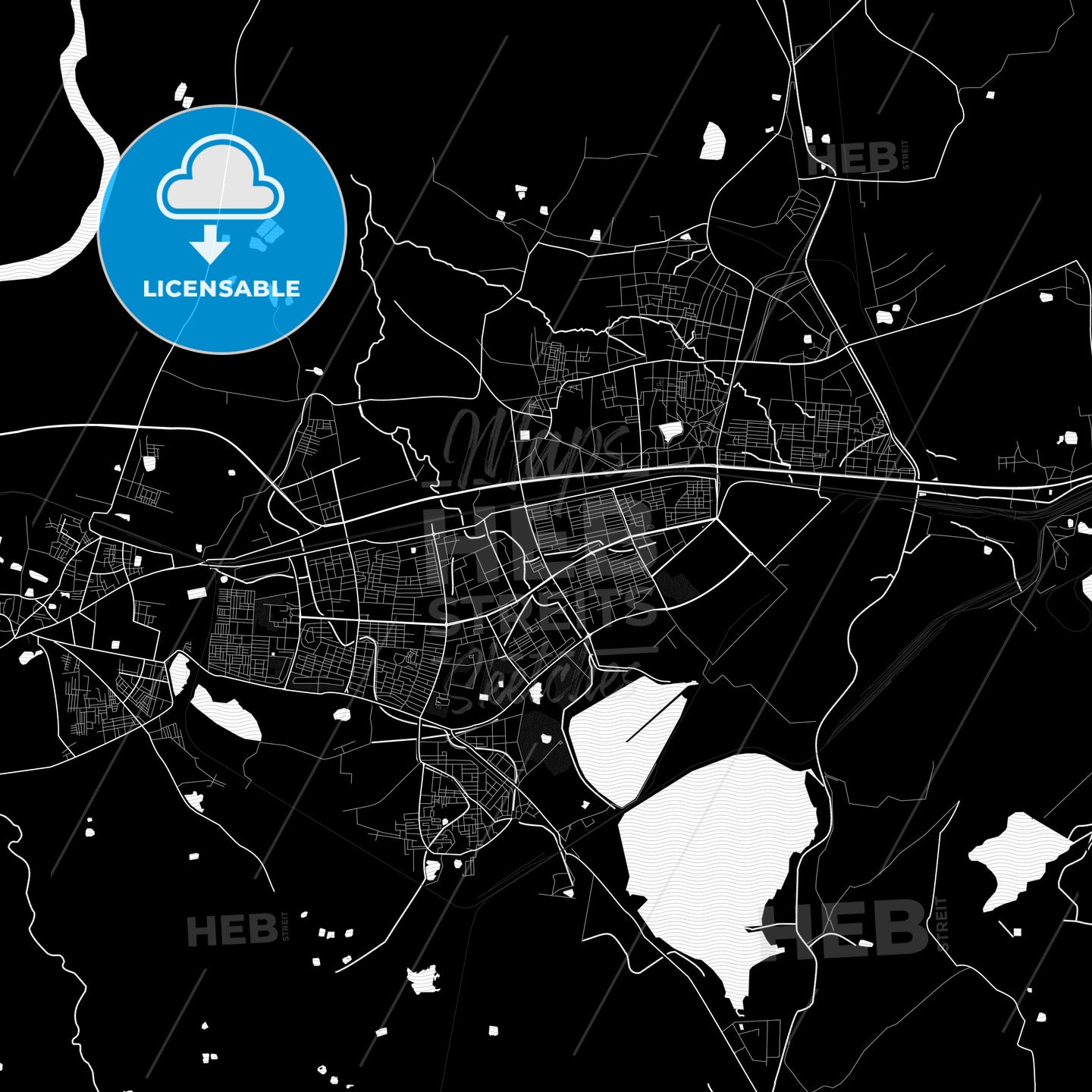 Bhilai, India PDF map