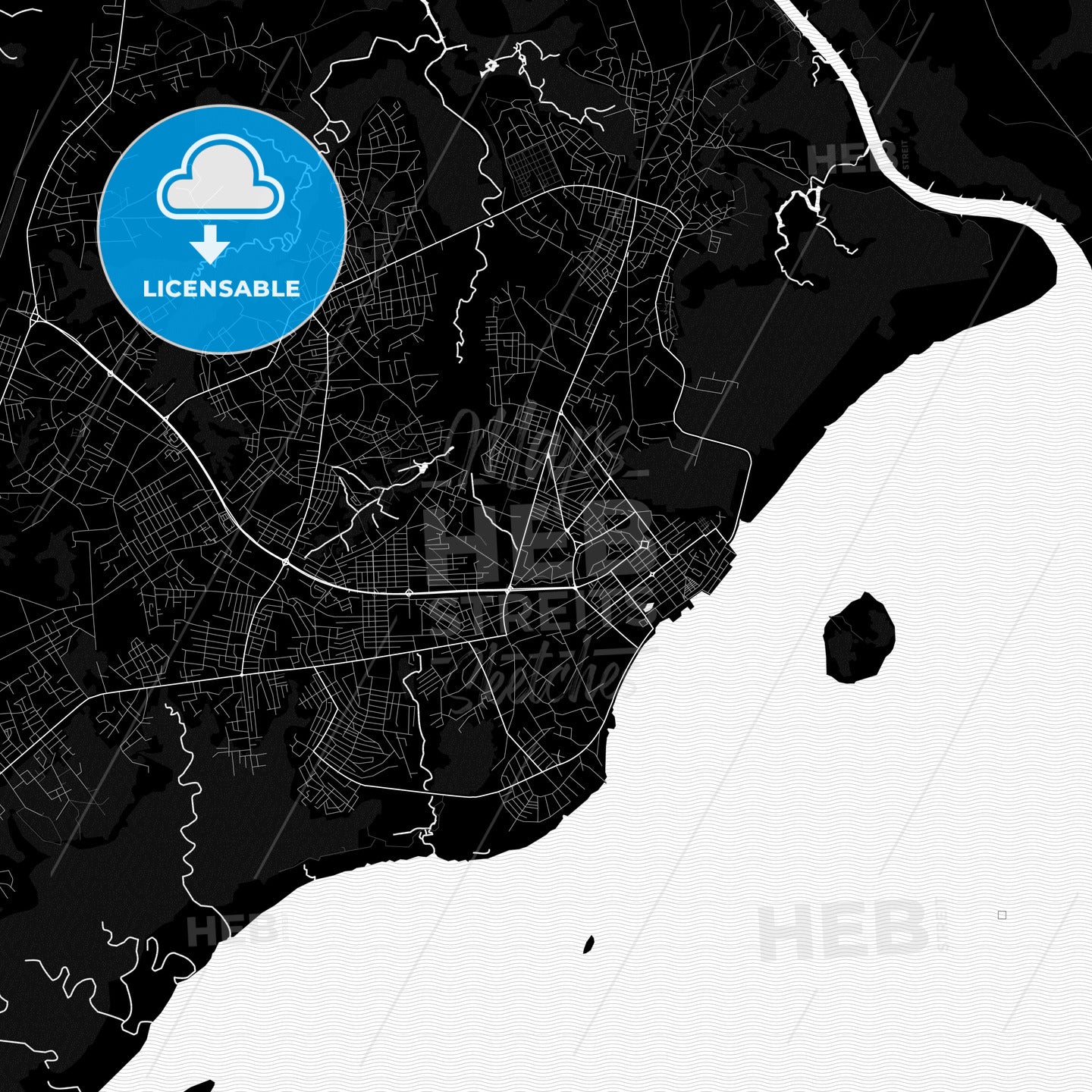 Bissau, Guinea Bissau PDF map