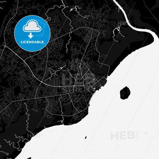Bissau, Guinea Bissau PDF map