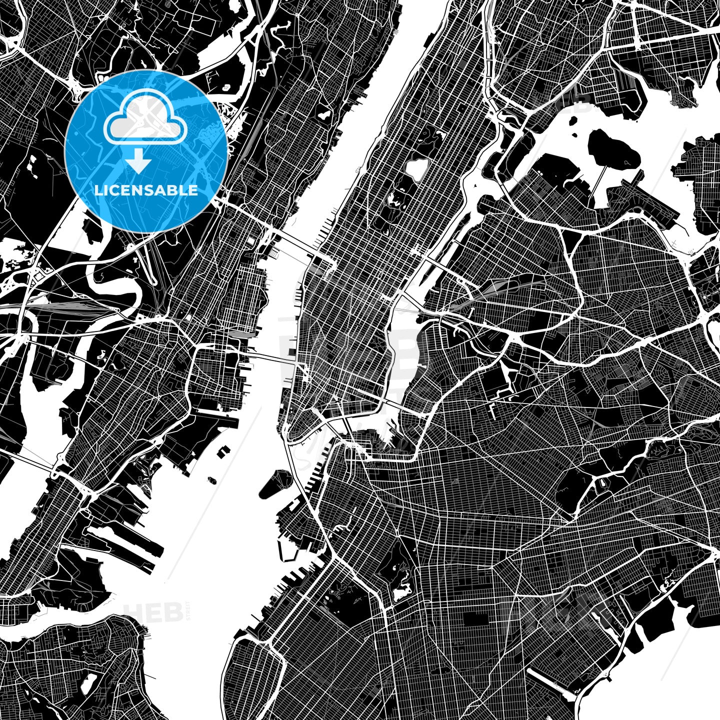 New York City, USA map