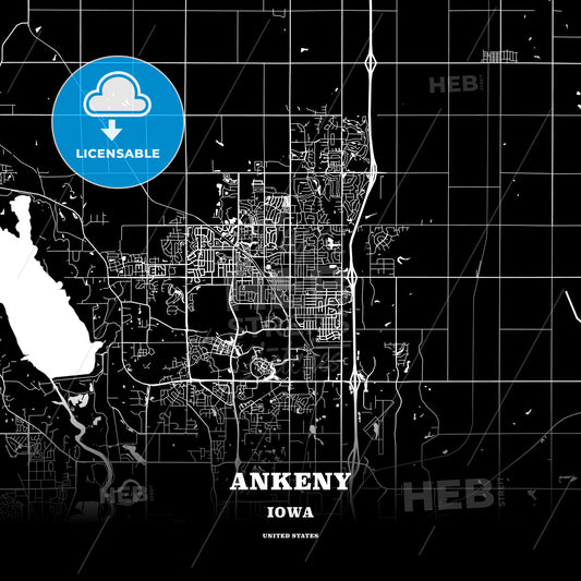 Ankeny, Iowa, USA map