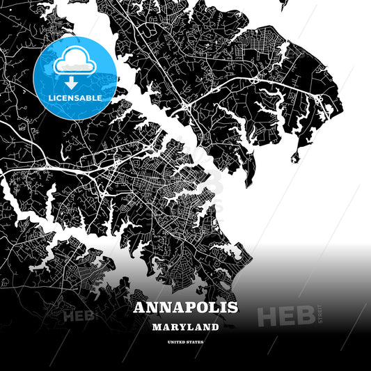 Annapolis, Maryland, USA map