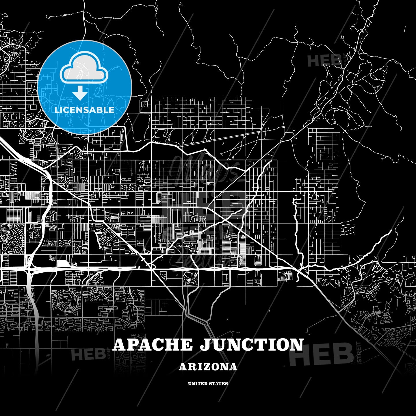 Apache Junction, Arizona, USA map