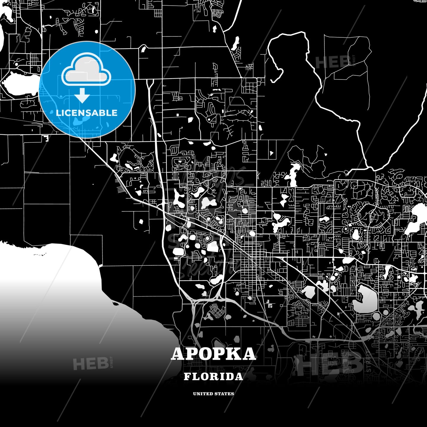 Apopka, Florida, USA map