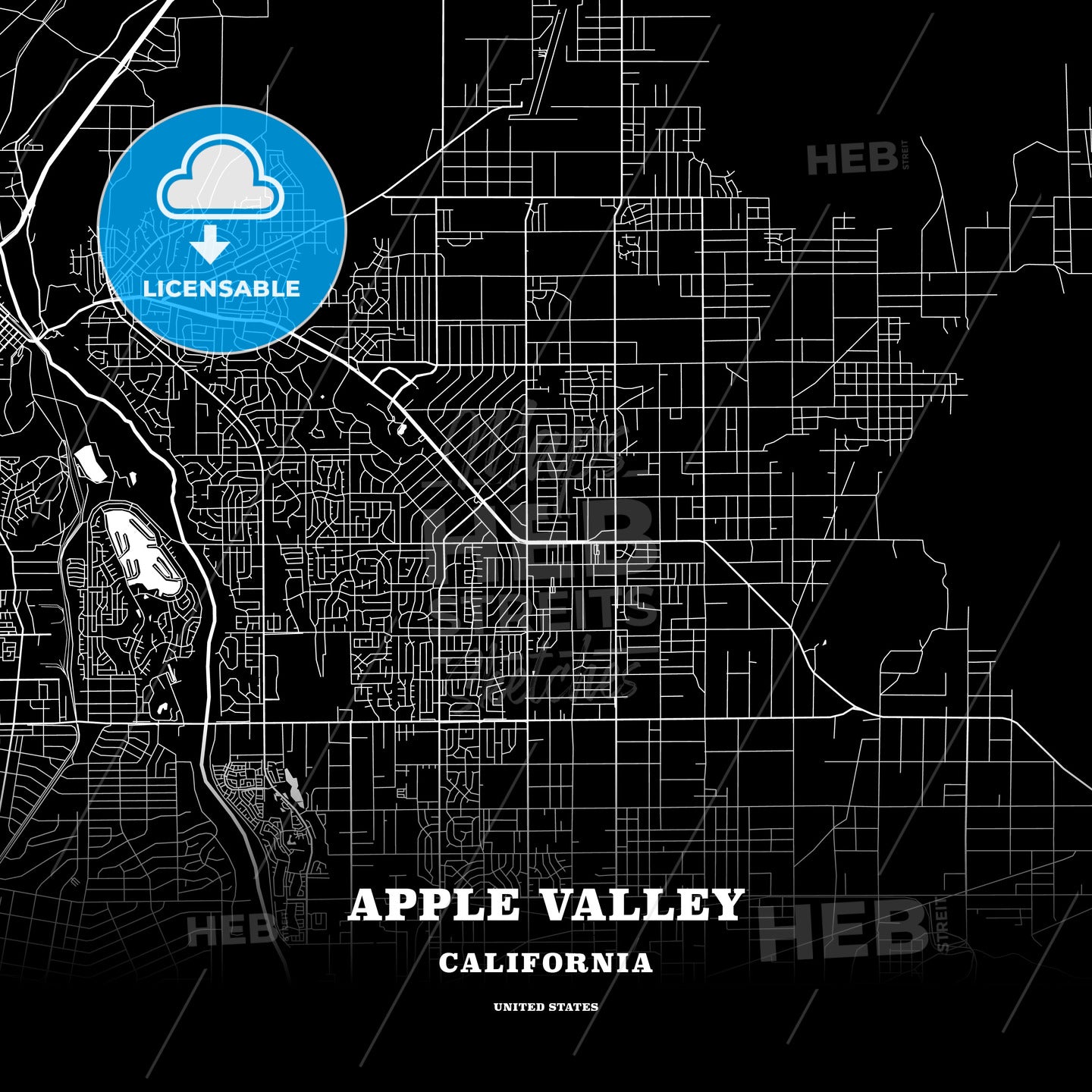 Apple Vallev Map Of Apple Valley California