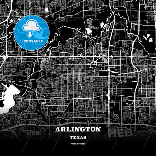 Arlington, Texas, USA map