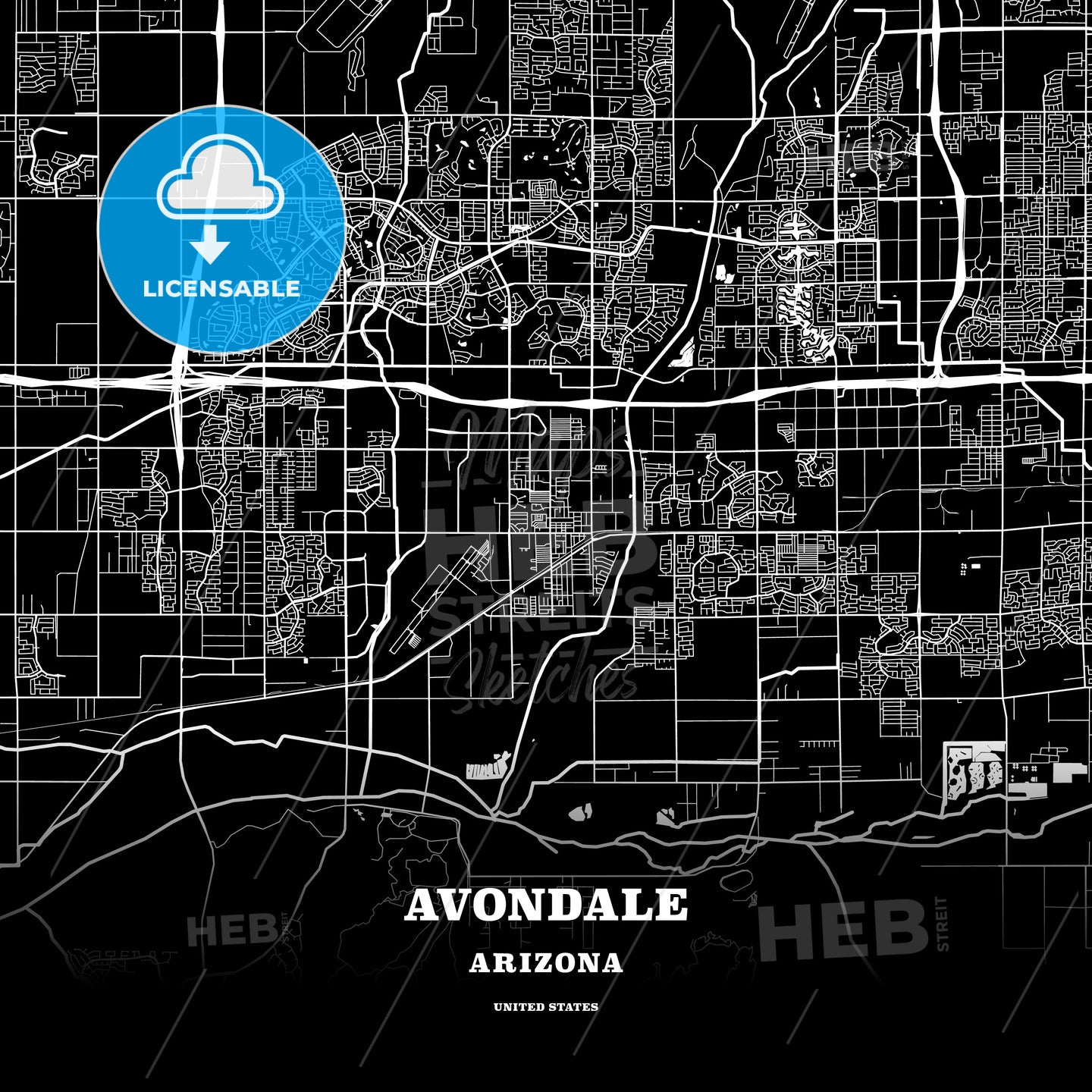 Avondale, Arizona, USA map