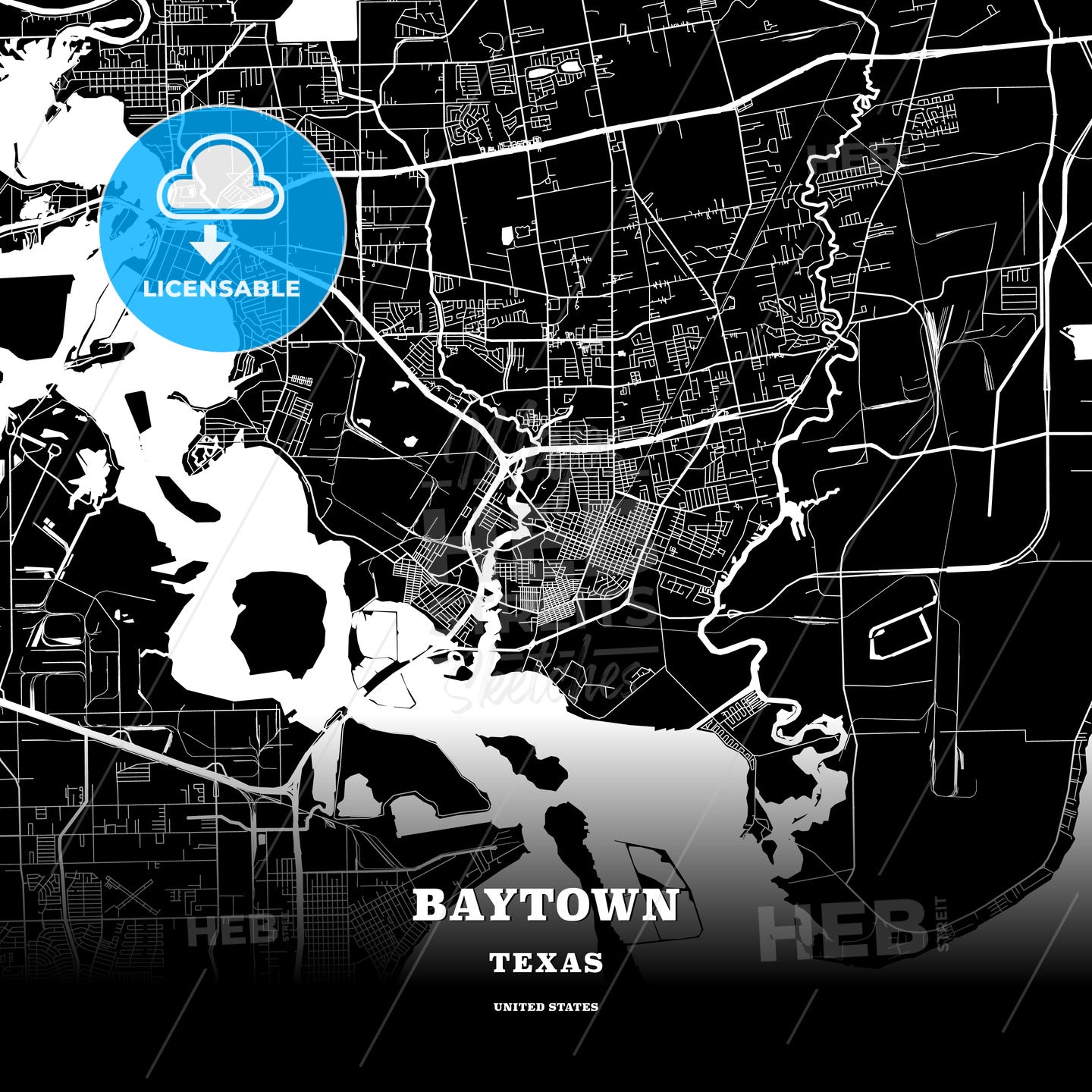 Baytown, Texas, USA map