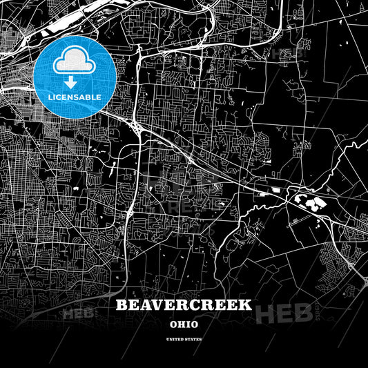 Beavercreek, Ohio, USA map