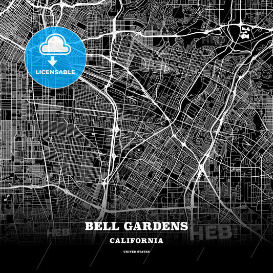 Bell Gardens, California, USA map