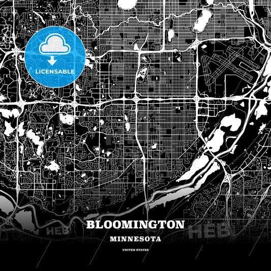 Bloomington, Minnesota, USA map