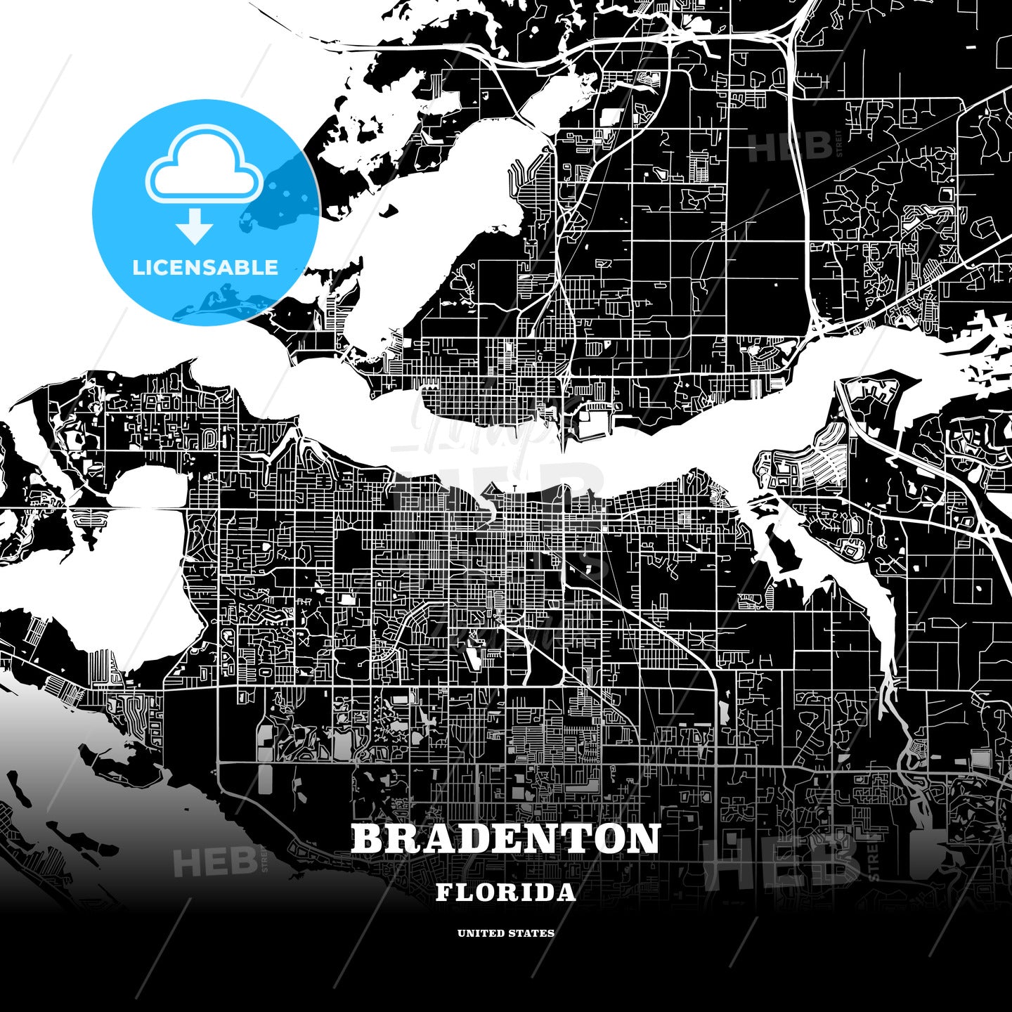 Bradenton, Florida, USA map