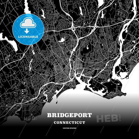 Bridgeport, Connecticut, USA map