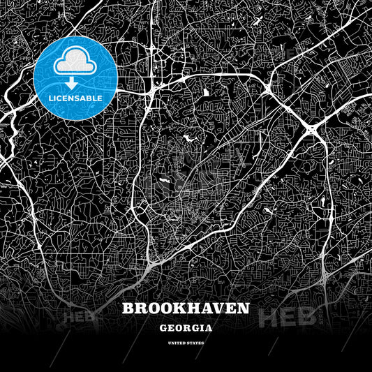 Brookhaven, Georgia, USA map