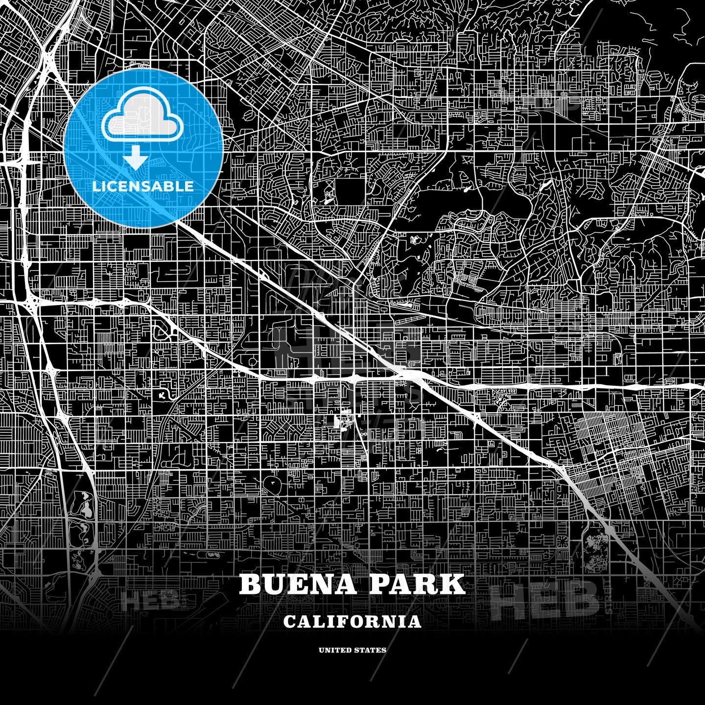 Buena Park, California, USA map
