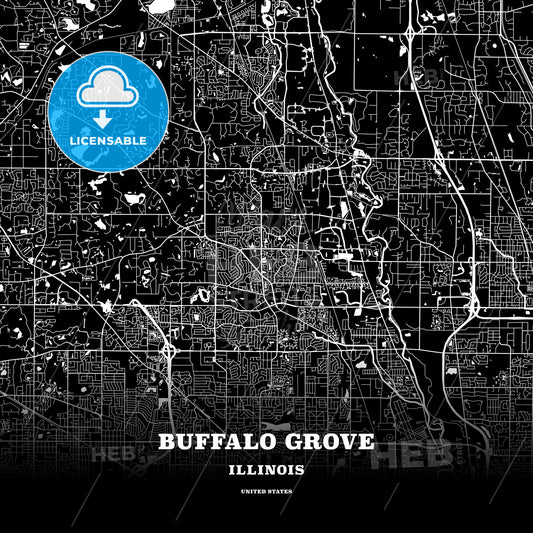 Buffalo Grove, Illinois, USA map