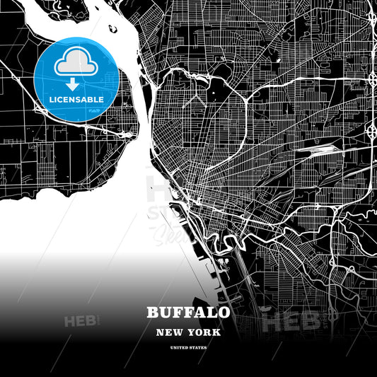 Buffalo, New York, USA map