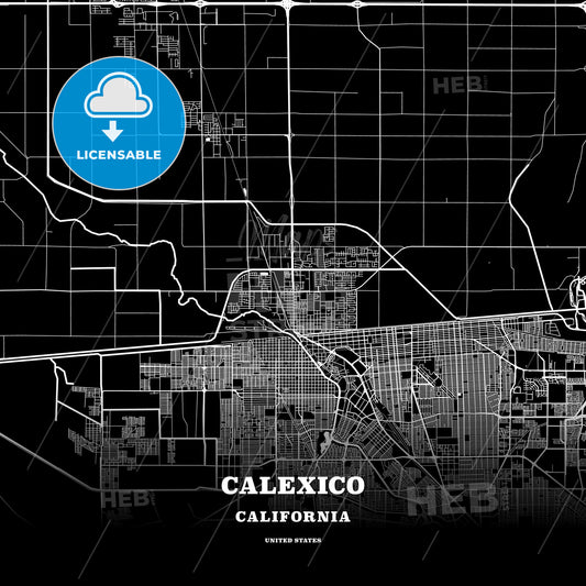 Calexico, California, USA map
