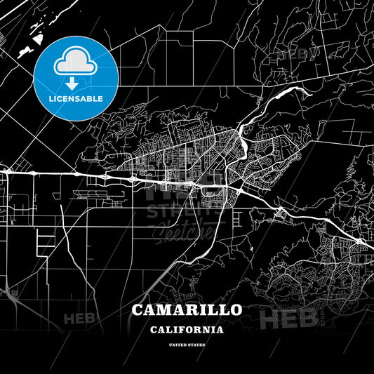 Camarillo, California, USA map