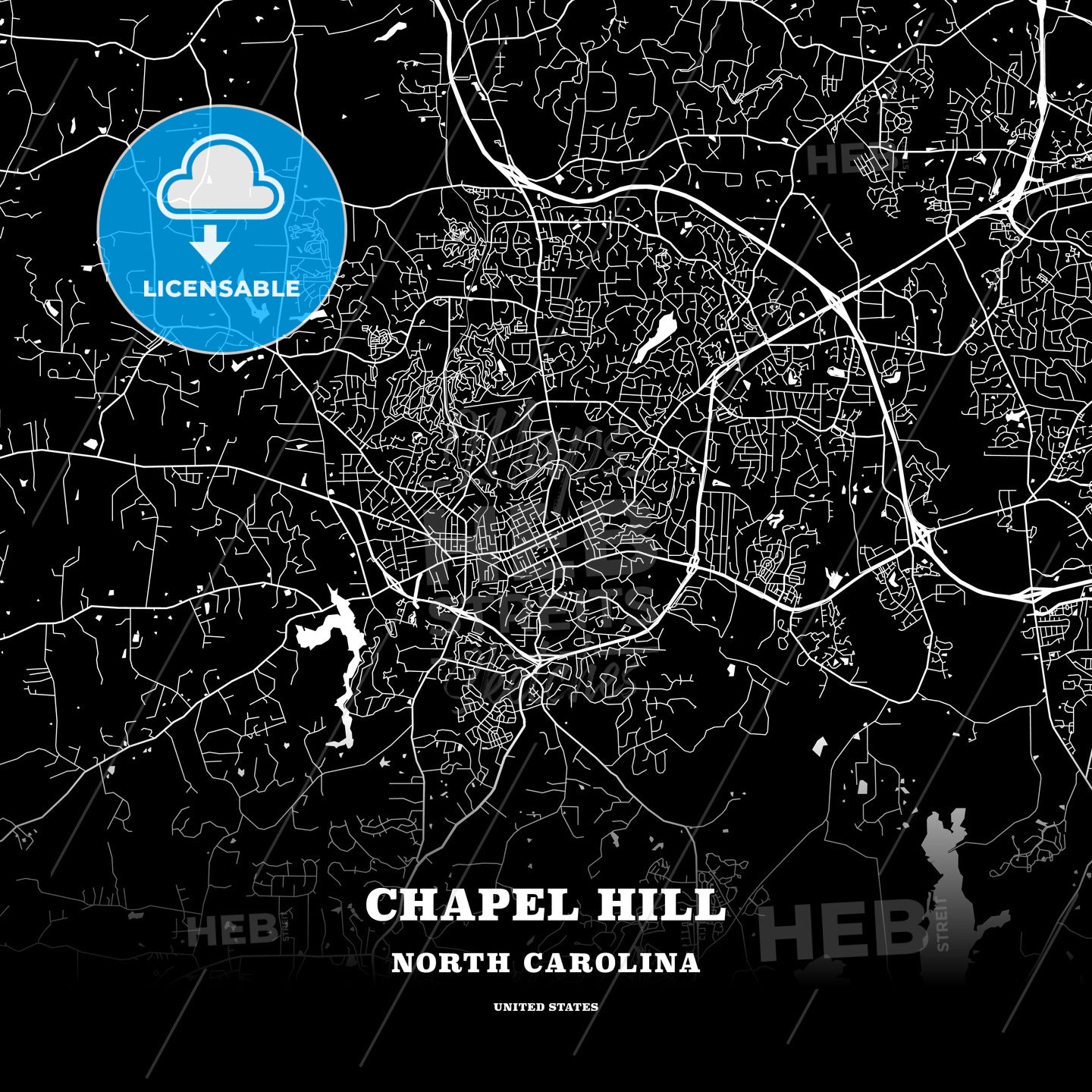 Chapel Hill, North Carolina, USA map