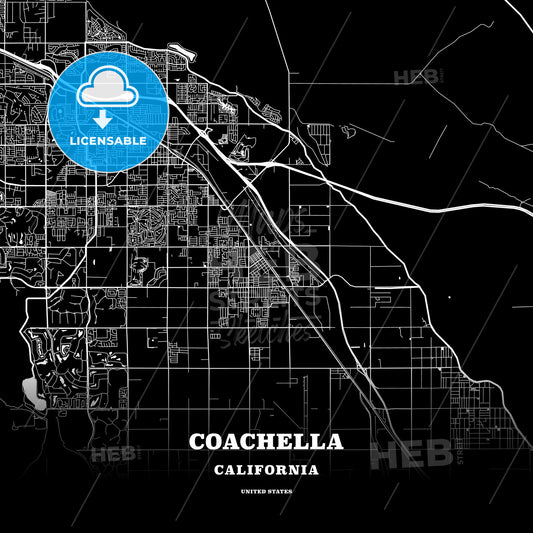 Coachella, California, USA map