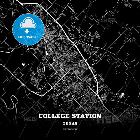 College Station, Texas, USA map