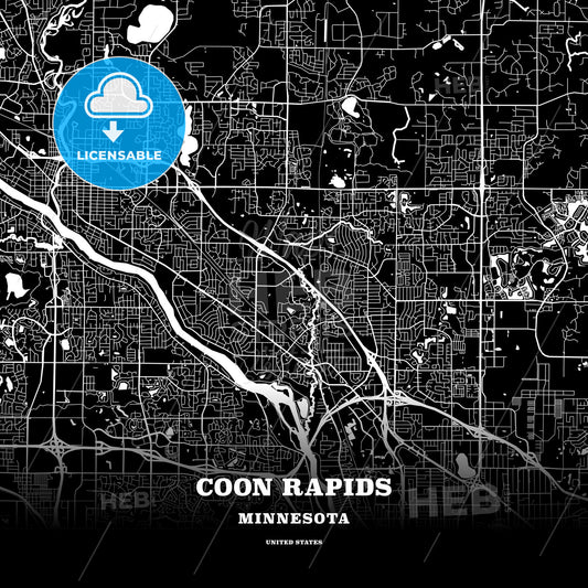 Coon Rapids, Minnesota, USA map
